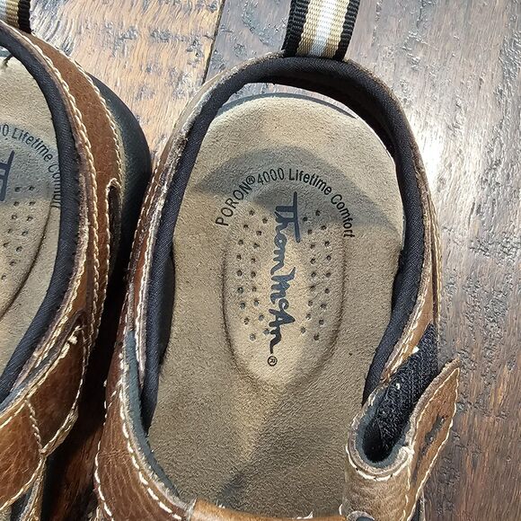 Thom McAn Men's Size 7 Sandals Fisherman Brown Leather Upper Gorpcore Rugged - Picture 4 of 9